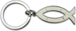 Schlüsselanhänger Ichthys, silber