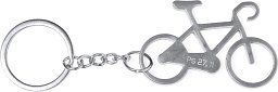 Schlüsselanhänger Fahrrad, silber