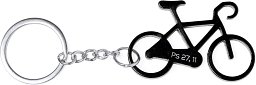Schlüsselanhänger Fahrrad, schwarz
