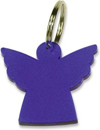 Schlüsselanhänger Engel, blau