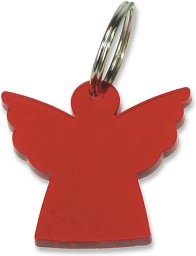 Schlüsselanhänger Engel, rot