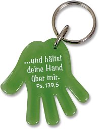 Schlüsselanhänger Hand, grün