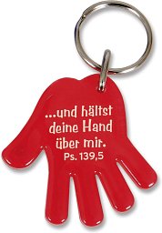 Schlüsselanhänger Hand, rot
