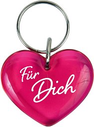 Schlüsselanhänger Herz, pink