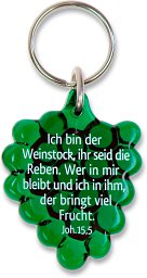 Schlüsselanhänger Weintraube, grün