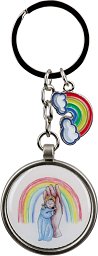 Schlüsselanhänger - Kind in Hand mit Regenbogen