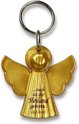 Schlüsselanhänger - Engel, gold