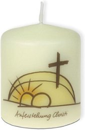 Kleine Tischkerze - Auferstehung Christi