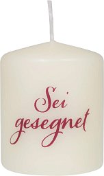 Kleine Tischkerze - Sei gesegnet