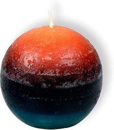 Regenbogenkerze Kugel