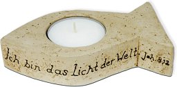 Teelichhalter Fisch aus Keramik