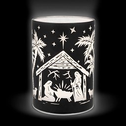 Twinkle LED-Licht klein Krippe, schwarz