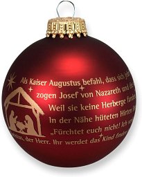Christbaumkugel Weihnachtsgeschichte