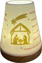 Porzellan Windlicht Weihnachtsgeschichte