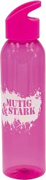 Trinkflasche mit Tragegriff, pink