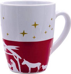 Tasse Krippe, aus Porzellan