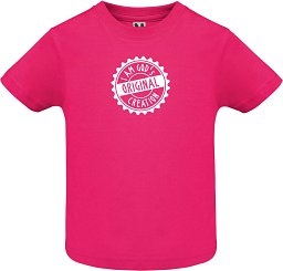 Baby-Shirt I am God's Original Creation, 6 Monate, pink