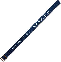 Gewebtes Armband - W.W.J.D., dunkelblau: Armbänder