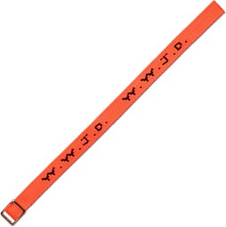 Gewebtes Armband - W.W.J.D., neonorange