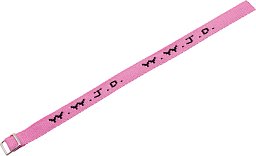 Gewebtes Armband - W.W.J.D., pink: Armbänder