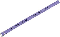 Gewebtes Armband - W.W.J.D., grau/violett