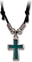 Halskette Kreuz mit Farbwechsel