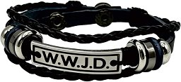 Lederarmband W.W.J.D.