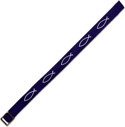 Gewebtes Armband - Ichthys, violett