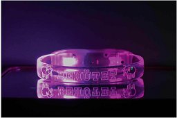LED-Armband für Kinder, pink