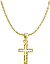 Halskette mit Anhänger Kreuz