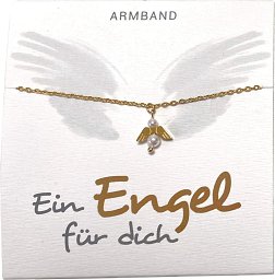 Armband „Ein Engel für dich“, gold