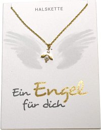 Halskette „Ein Engel für dich“, gold