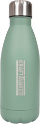 Trinkflasche Edelstahl Kraft tanken, grün