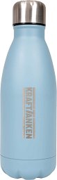 Trinkflasche Edelstahl Kraft tanken, blau