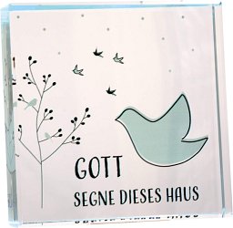 Glas Deko Haussegen