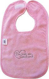 Baby-Lätzchen Du bist ein Geschenk, pink