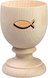 Eierbecher aus Holz Ichthys
