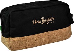 Kulturtasche aus Biomaterialien, schwarz