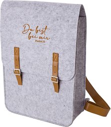 Rucksack aus rPET-Filz, weiß
